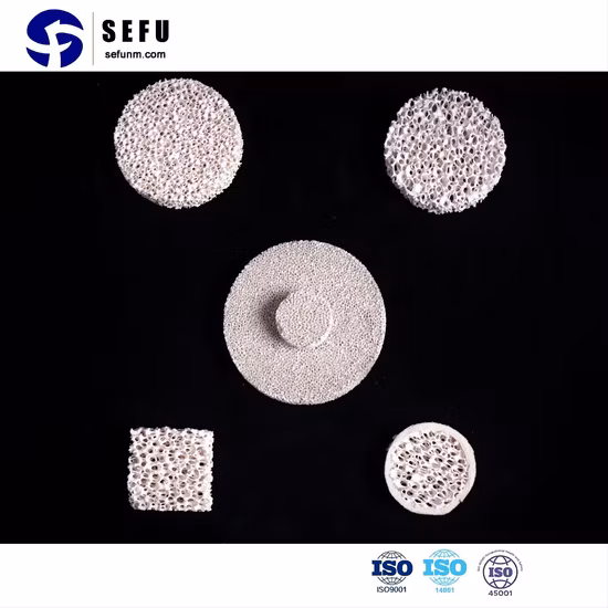 Filtración de metal con filtro de espuma de fundición de aluminio